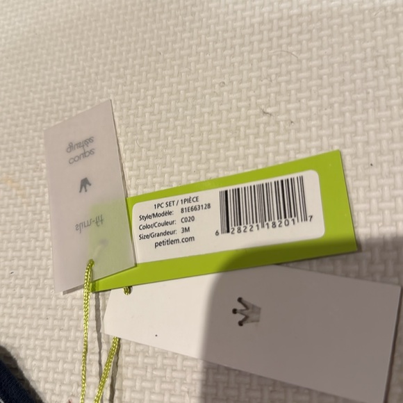 Petit Lem Baby Boy Multi Color romper sleeveless one piece NWT - Picture 4 of 4